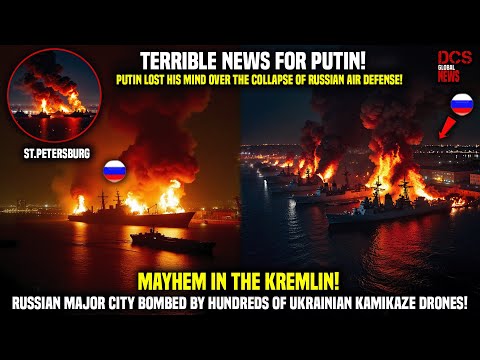 Massive Retaliation! Russia's Second Capital Bombed by Ukraine! Largest Russian Port Turns Into Hell