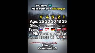 Make your own Ski Jumper #skijumping #skijumpingfamily #skokinarciarskie #shorts