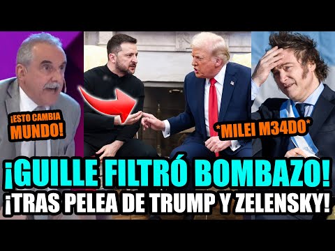 GUILLERMO MORENO FILTRÓ BOMBAZO DE ZELENSKY VS TRUMP Y MILEI HUMILLADO