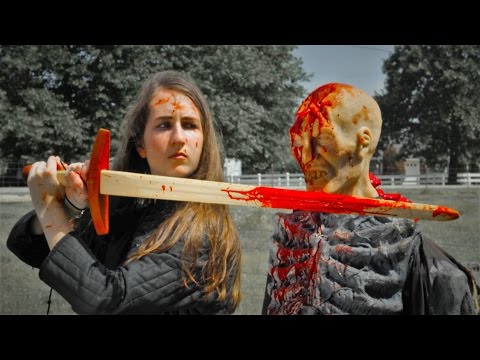 Can a 17 year old girl kill a zombie with a wooden sword? Game of Thrones and Zombie Go Boom!