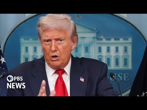 YouTube video thumbnail: Trump Previews Alaska Summit With Putin on Russia-Ukraine war