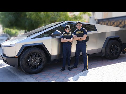 Detective Jason with Tesla CyberTruck Story for Kids