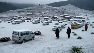 Viral! Dieng Membeku Dalam Semalam, Pohon dan Tanaman Diselimuti Es