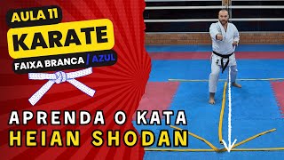 11 AULA DE KARATE - FAIXA BRANCA/AZUL - Aprenda de vez o Kata HEIAN SHODAN