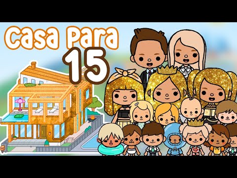 CASA para FAMILIA MILLONARIA de 15 en Toca Life World | Sol Games