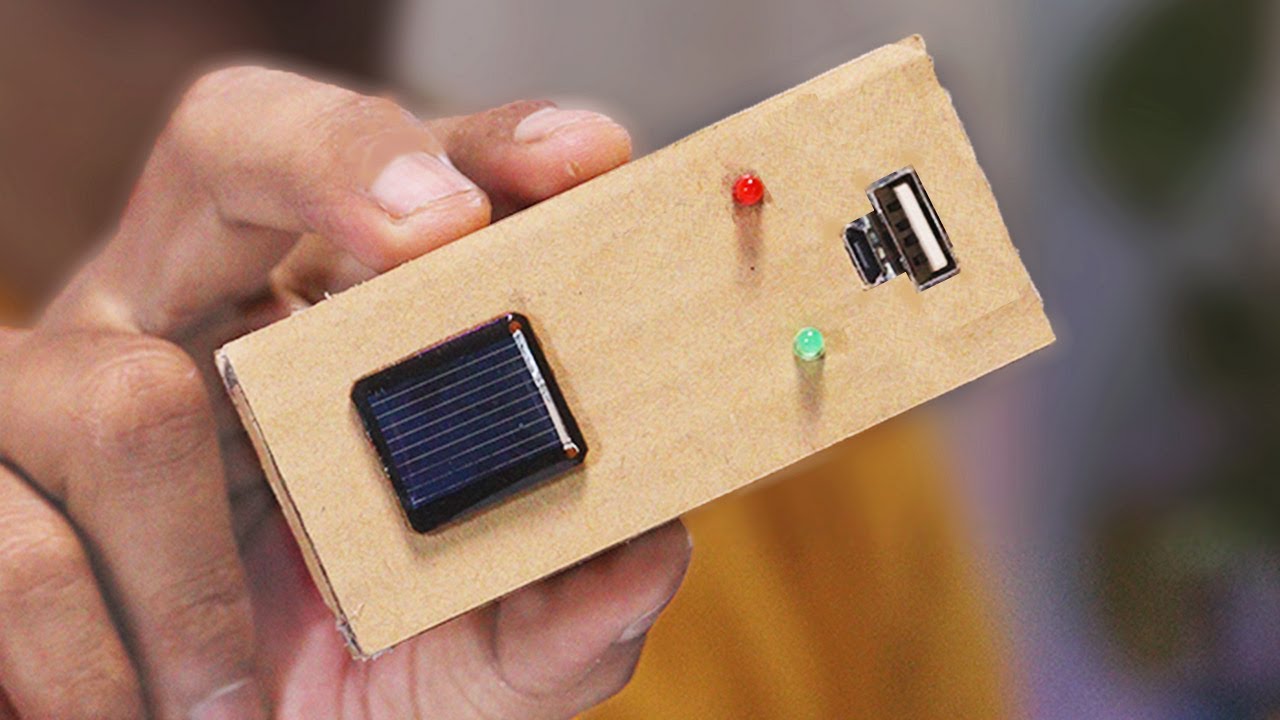 How to Make Mini Power Bank With Solar Powered