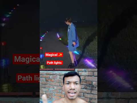 Magical Path Lights Up When She Walks ✨ | Amazing Night Walk