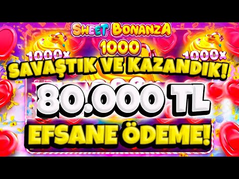 Sweet Bonanza 1000 🍭 Yeni Slot Oyunu 🍭1000x SAYESİNDE GÜNÜ KURTARDIK 80.000 TL 🍭 BU SPİN EFSANE SPİN