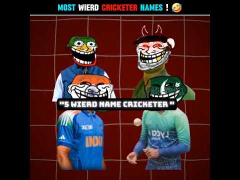 "Weirdest Cricketer Names Ever! 🤯