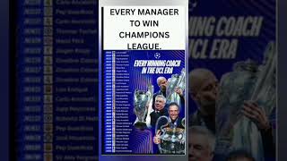 Every UCL Winning Manager (1993-2025)#ucl