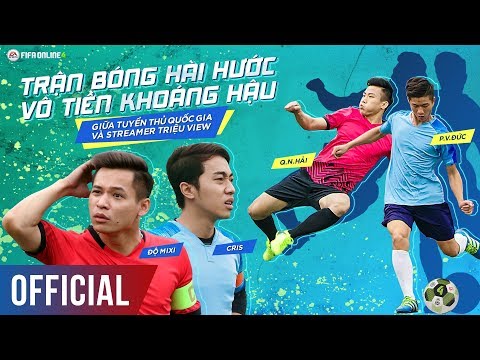 TRẬN BÓNG HÀI HƯỚC VÔ TIỀN KHOÁNG HẬU GIỮA TUYỂN THỦ QUỐC GIA VÀ STREAMER TRIỆU VIEW - FIFA ONLINE 4