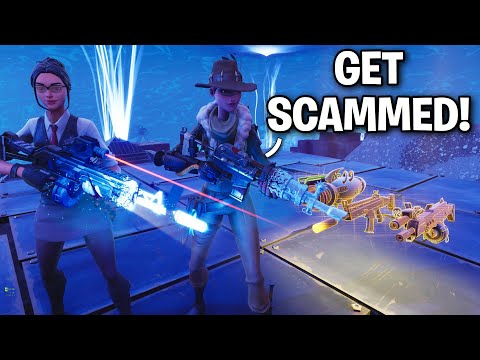 They found a way to TELEPORT behind ME!! 😞😦 (Scammer Get Scammed) Fortnite Save The World