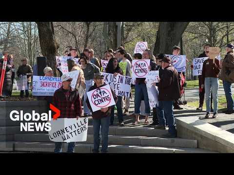 YouTube video thumbnail: Saint John, Lorneville Residents Protest Data Centre