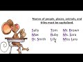 Capitalization Rules and Proper Nouns
