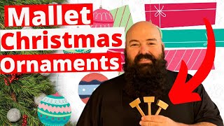 Make A Simple And Cute Christmas Mallet Ornament With This Free Pattern