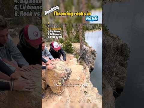 Ranking Rock Thrown In Water #shorts
