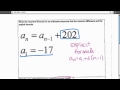 Arithmetic Sequences and Formulas