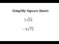 Simplifying Square Roots and Factors
