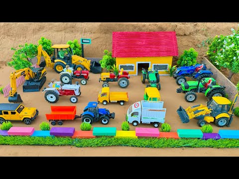Mini tractor trolley parking to another place | Arjun novo tractor | jcb tractor video | jcb gadi |