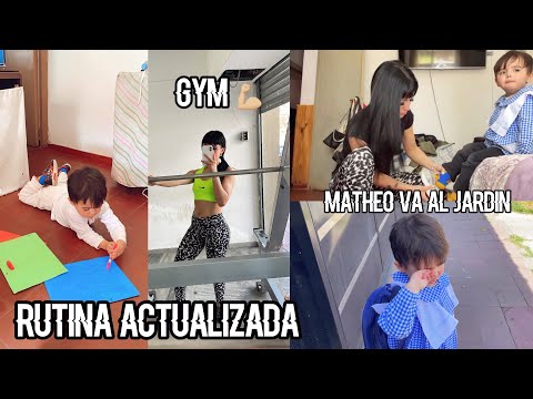 RUTINA ACTUALIZADA 2022 // MATHEO VA AL JARDIN // MAMA A LOS 20