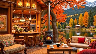 Warm Morning Jazz 🍂 Cozy Autumn Coffee Shop Ambience & Smooth Jazz Instrumental Music to Relax, Work