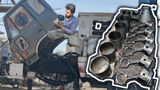 Heavy load truck engine rebuild || Expert Mechanic rebuild engine on road