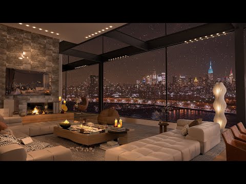 Cozy Haven Nights - Your Luxury Livingroom Jazz Oasis for Sleep, Work, and Relaxation ❄️🎹🔥