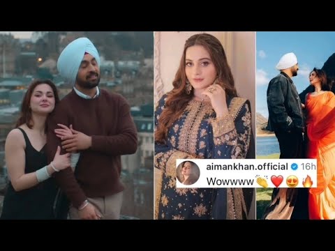 pakistani celebrities reaction on Hania Amir Upcoming Movie with Diljit Singh Dosanjh #haniaaamir