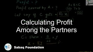 Calculating Profit Among the Partners