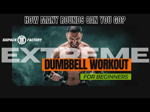 EXTREME Dumbbell Full Body Workout For Beginners CHALLENGE - SixPackFactory