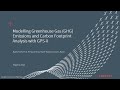 Greenhouse Gas Emissions and Carbon Footprint Analysis with GPSX