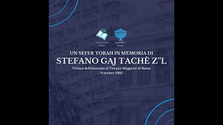 Sefer Torà per Stefano Gaj Tachè