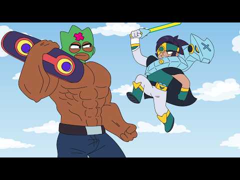 Brawl Stars Animation OLLIE vs STARR FORCE SKINS