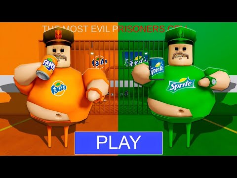 FANTA VS SPRITE BARRY'S PRISON RUN! OBBY ROBLOX