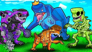 RAINBOW D-REX TRANSFORMATION! (Mecha, Kaiju, Fossil, Rainbow DISTORTUS REX)