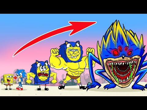 Sponge Evolution: Sponge Transforms Into Shin Sonic 💥🧽