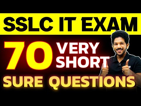 SSLC IT Exam 2025 | 70 Important VSA Questions | Exam Winner SSLC