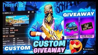 FREE FIRE LIVE GIVEAWAY🥶🥶