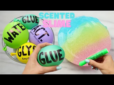 The Easiest Clear Slime Recipe, Scented Marker Coloring