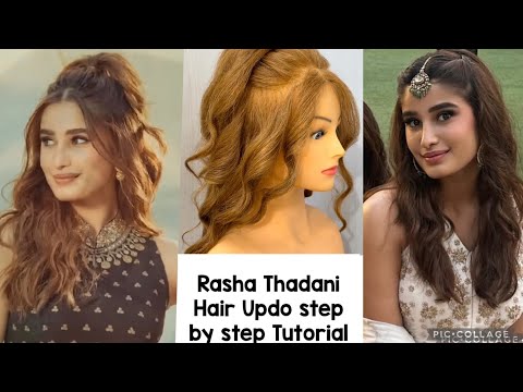 Trending Rasha Thadani Hairstyles | Half Up Ponytail Hair style girl | Easy Hairstyle