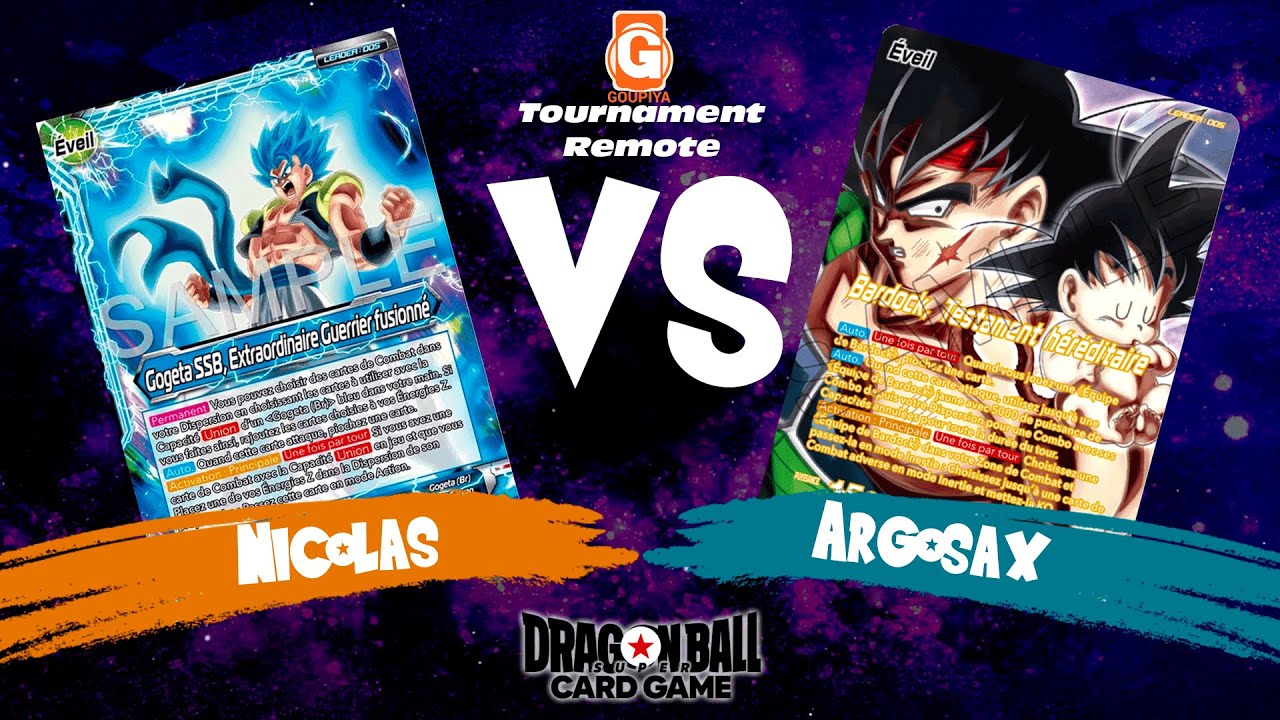 Gogeta SSB (BT26) vs Bardock (BT18) // DBSCG Master Tournoi Goupiya Online FR 20