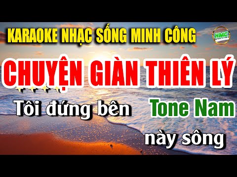 Chuyện Giàn Thiên Lý Karaoke Nhạc Sống Tone Nam Phối Chuẩn Bolero Cực Hay | NHẠC SỐNG MINH CÔNG