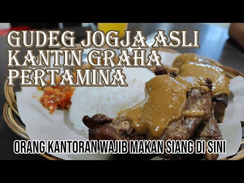 MAKAN SIANG GUDEG TERBAIK DI JAKARTA, GUDEG YOGYA MBAH KRIYIP GRAHA PERTAMINA DEPAN STASIUN GAMBIR