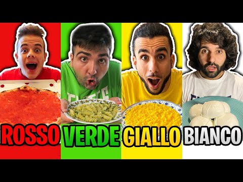 MANGIAMO SOLO CIBI DI UN COLORE PER 24 ORE!