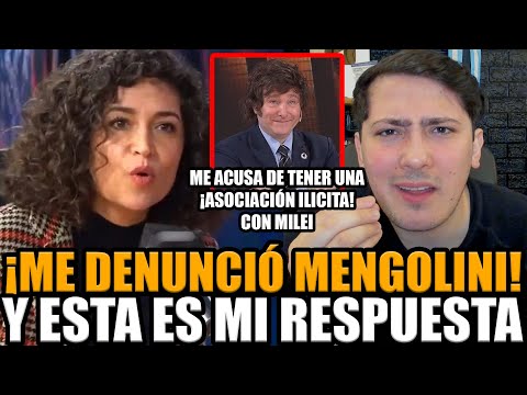 🚨ME DENUNCIÓ MENGOLINI JUNTO A MILEI Y LE RESPONDO ¡NOS ACUSA DE ASOCIACIÓN ILICITA! | BREAK POINT