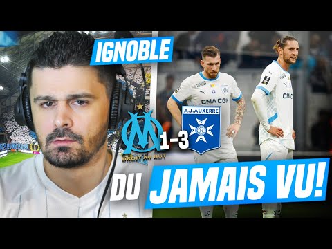 😡TRAHISON FAUTE PROFESSIONNELLE LOURDE ! (OM-Auxerre 1-3) | Le Velodrome EXPLOSE | DE ZERBI dépité !