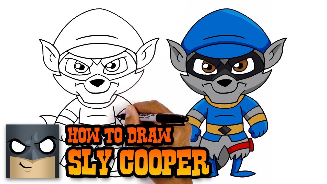 How to Draw Sly Cooper (Art Tutorial)