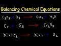 Balancing Chemical Reactions Concepts