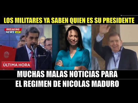 MADURO recibe la PEORES noticias los MILITARES saben que EDMUNDO es el COMANDANTE EN JEFE