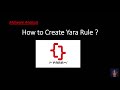 Learn to create Yara Rules  for malware classification and to scan malware Files